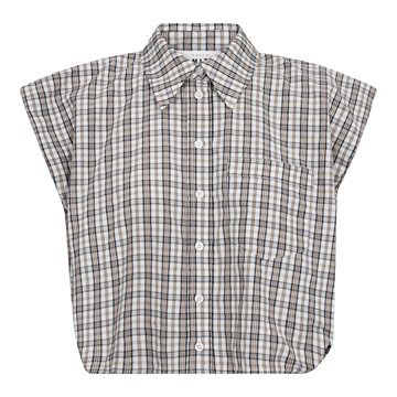 Haute L ' Amitié - Dinnie NS Mini Check Shirt - Off White Beige